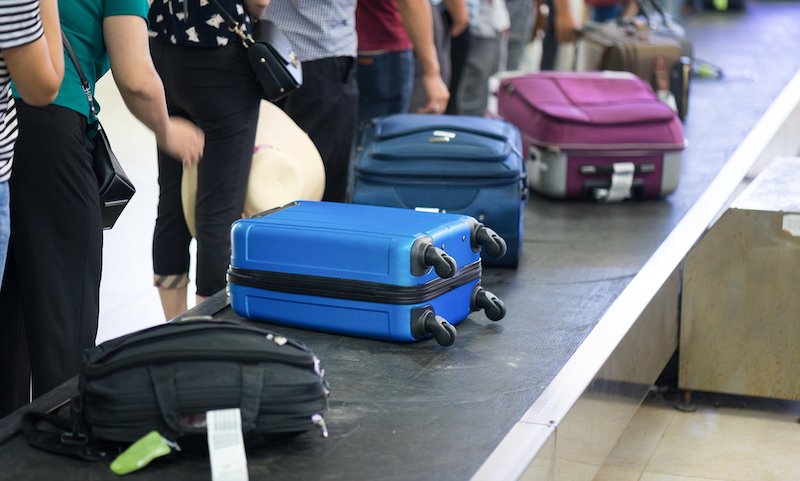 Esteira de bagagens no aeroporto em Natal