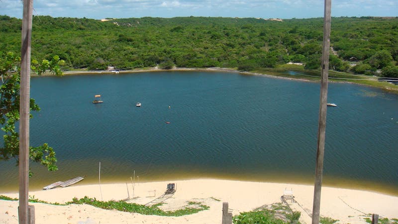 Paisagem da Lagoa de Jacumã próximo a Natal