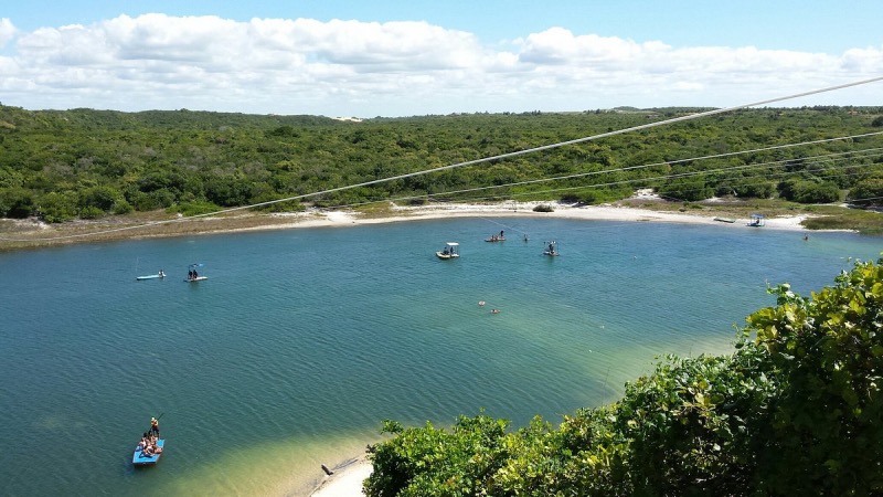Vista da Lagoa de Jacumã próximo a Natal