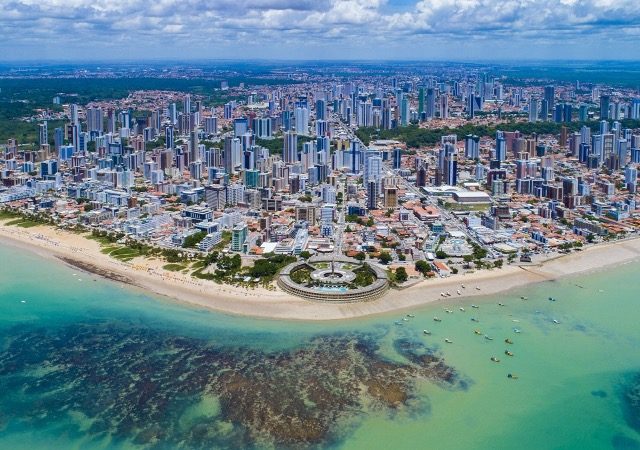 Vista da cidade de João Pessoa na Paraíba