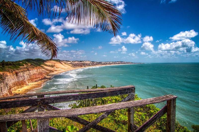 Vista do Mirante dos Golfinhos próximo a Pipa